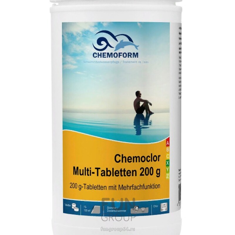 Дезинфектор Мульти-таблетки (200г) CHEMOFORM (всё в одном), 1кг